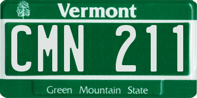 VT license plate CMN211