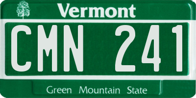 VT license plate CMN241