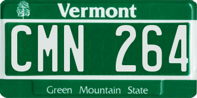 VT license plate CMN264