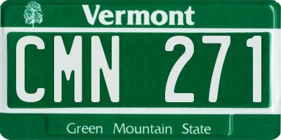 VT license plate CMN271