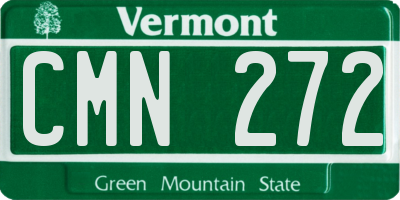 VT license plate CMN272