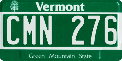 VT license plate CMN276