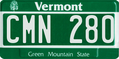 VT license plate CMN280