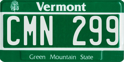 VT license plate CMN299