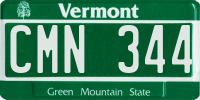 VT license plate CMN344