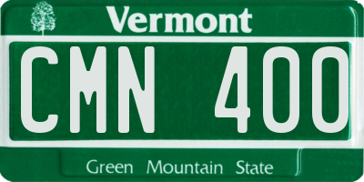VT license plate CMN400