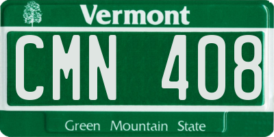 VT license plate CMN408