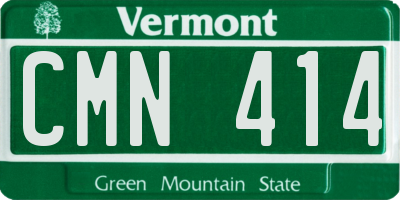VT license plate CMN414