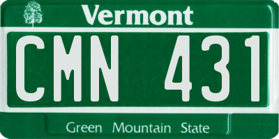 VT license plate CMN431