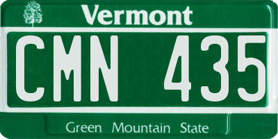 VT license plate CMN435