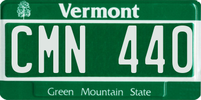VT license plate CMN440
