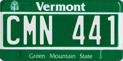 VT license plate CMN441