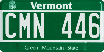 VT license plate CMN446