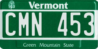 VT license plate CMN453