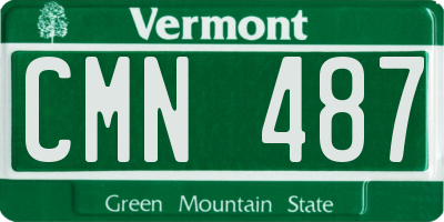 VT license plate CMN487