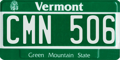 VT license plate CMN506