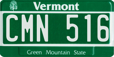 VT license plate CMN516