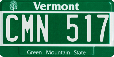 VT license plate CMN517