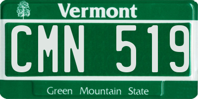 VT license plate CMN519