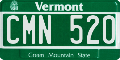 VT license plate CMN520