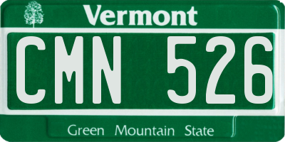 VT license plate CMN526