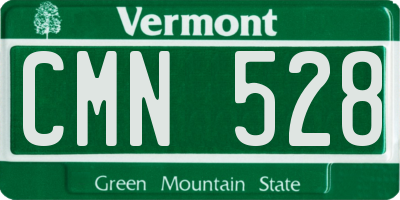 VT license plate CMN528