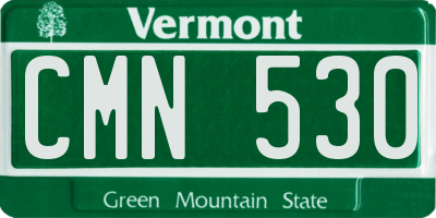 VT license plate CMN530