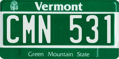 VT license plate CMN531