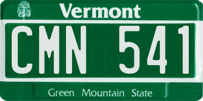 VT license plate CMN541