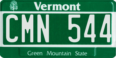 VT license plate CMN544