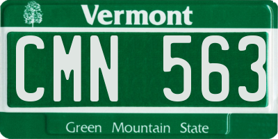 VT license plate CMN563