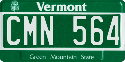 VT license plate CMN564