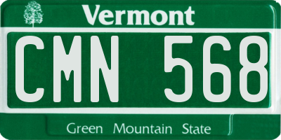 VT license plate CMN568