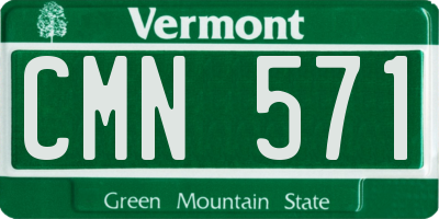 VT license plate CMN571