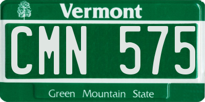 VT license plate CMN575