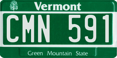 VT license plate CMN591