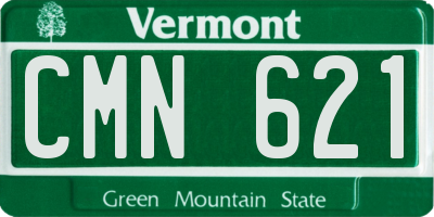 VT license plate CMN621