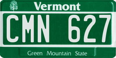 VT license plate CMN627
