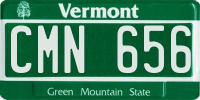 VT license plate CMN656