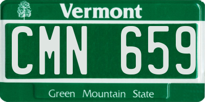 VT license plate CMN659