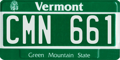 VT license plate CMN661