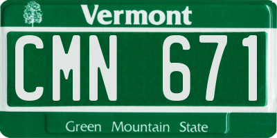 VT license plate CMN671