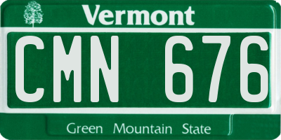 VT license plate CMN676