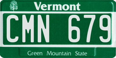VT license plate CMN679