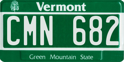 VT license plate CMN682