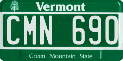 VT license plate CMN690
