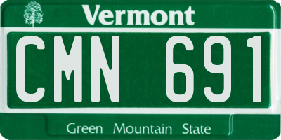 VT license plate CMN691