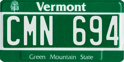 VT license plate CMN694