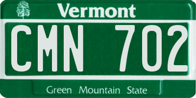 VT license plate CMN702