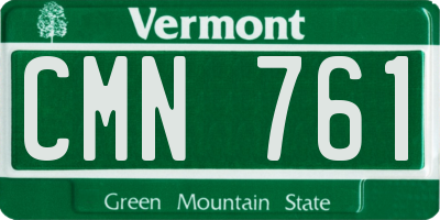 VT license plate CMN761
